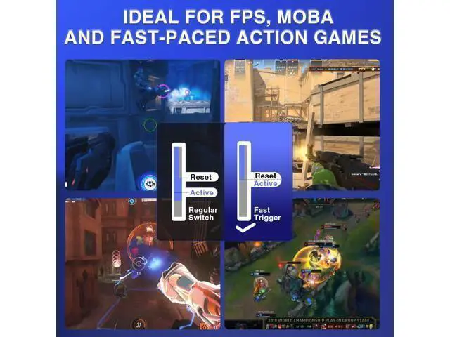 Alt view image 7 of 7 - Vszerda WIN68 HE Mechanical Gaming Keyboard 60%, Hall Effect Magnetic Switch, Fast Trigger Mode Adjustable Actuation, 8000Hz Polling Rate, RGB Backlit, Small Wired Keyboard for Laptop/PC Gamer