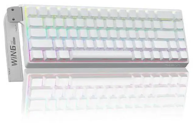 Main image of Vszerda WIN68 HE Mechanical Gaming Keyboard 60%, Hall Effect Magnetic Switch, Fast Trigger Mode Adjustable Actuation, 8000Hz Polling Rate, RGB Backlit, Wired White Keyboard for Laptop/PC Gamer