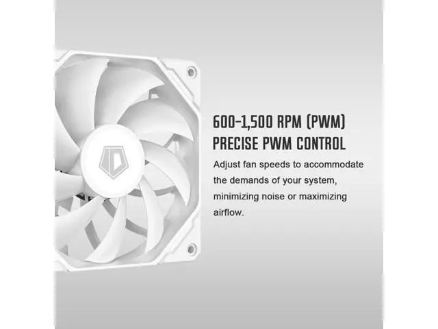 Alt view image 4 of 7 - ID-COOLING SE-224-XTS White CPU Cooler For Desktop 4 Heatpipes CPU Air Cooler White LED Light 120mm PWM Fan CPU Fan for Intel LGA1700/115X/1200; AMD AM4/AM5