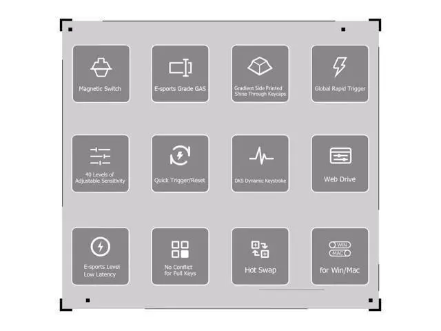 Alt view image 2 of 7 - Vszerda VGN A75 Rapid Trigger Gaming Keyboard - 75% Hall Effect Magnetic Switch Keyboard, Adjustable Actuation, Key Macro, RGB, Gasket, HotSwap, Gradient Side Printed Keycaps, for Win/MAC, White