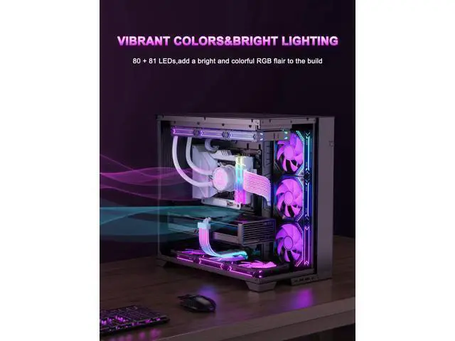 Alt view image 3 of 7 - Vszerda RGB 12VHPWR Cable Set,ARGB PSU Extension of Soft LED Strip Include 24Pin ATX,16 Pin to 2×8 Pin GPU Power Supply Cables for RTX 5090 5080 4080 PC Custom