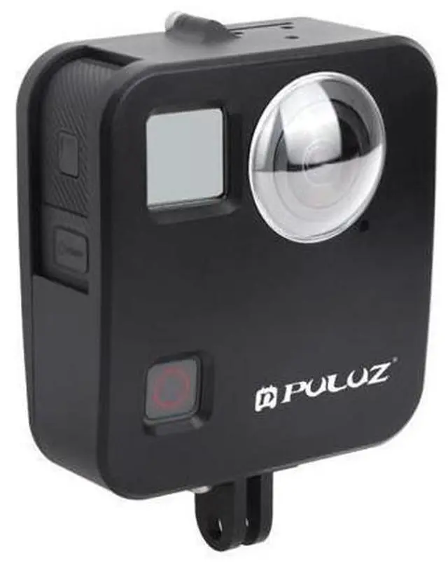 Main image of PULUZ for GoPro Fusion Housing Shell CNC Aluminum Alloy Protective Cage with Basic Mount & Lens Caps(Black)