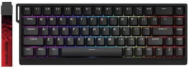 Main image of Vszerda x FGG MADLIONS MAD 68 HE RGB 60% Wired Magnetic Switch Gaming Keyboard with Adjustable Actuation, 8000 Hz Polling Rate, Rapid Trigger Mode, Hall Effect Switches, for PC/Mac, Black