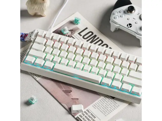 Alt view image 6 of 7 - Vszerda x FGG MADLIONS MAD 60 HE RGB 60% Wired Magnetic Switch Gaming Keyboard with Adjustable Actuation, 8000 Hz Polling Rate, Rapid Trigger Mode, Hall Effect Switches, for PC/Mac, White