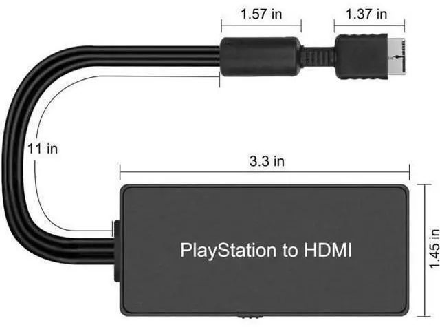Alt view image 3 of 5 - PS2 To HDMI, PS2 HDMI Cable, PS2 To HDMI Converter Support 1080P/720P, Composite To HDMI Works for PS1/2, HD Link Cable for PS2. PS1 To HDMI Cable, PS2 To HDMI Cable.