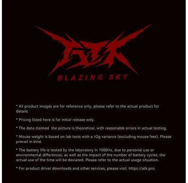Alt view image 6 of 6 - Vszerda Blazing Sky F1 Wireless Gaming Mouse, 8k Hz Polling Rate, Ultra-Light 3550g, Dual-Mode (2.4G/USB-C), Ice-Feeling Coating, Leviatan Co-Branded Edition (F1 Pro, White)