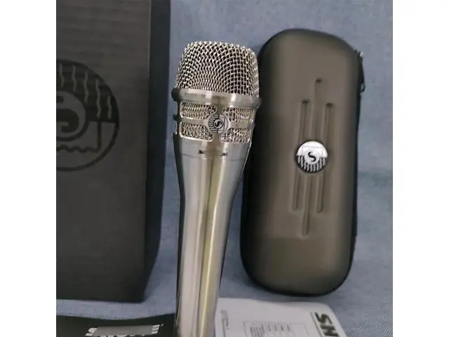 Alt view image 2 of 5 - KSM8/N high-end wired microphone for live karaoke performances, handheld and professional wired for home use KSM8/N-black KSM8/N-Silver