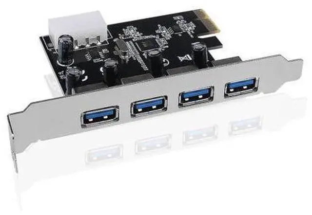 Alt view image 2 of 6 - 4 Port USB 3.0 PCI-e Expansion Card 5 Gbps Speed PCI express PCIe USB 3.0 hub adapter controller USB 3 0 PCIe express 1x Adapter