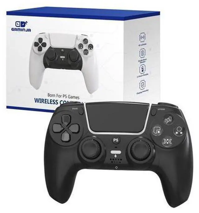 Main image of PS5 wireless Bluetooth controller with Hall effect dual vibration and six-axis gyroscope for motion-sensing PS5 game controller