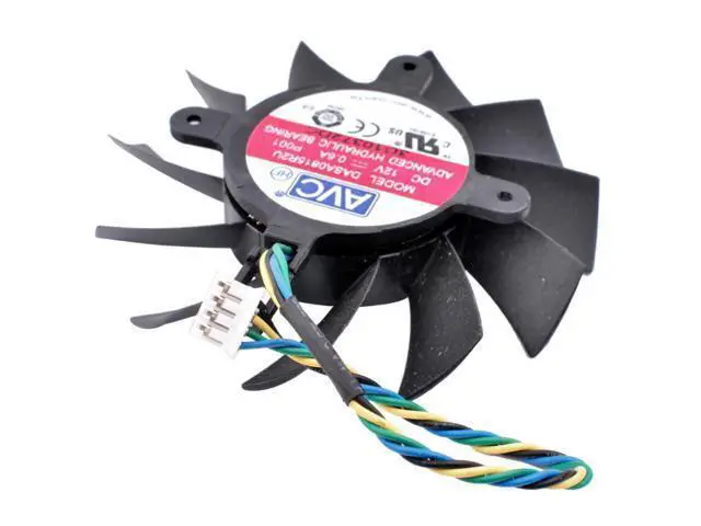 Alt view image 3 of 3 - DASA0815R2U 12V 0.60A EVGA GTX550 GTX450 public version graphics card fan