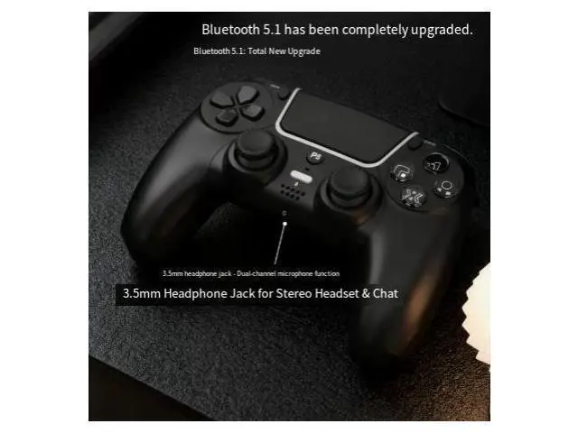 Alt view image 4 of 5 - PS5 wireless Bluetooth controller with Hall effect dual vibration and six-axis gyroscope for motion-sensing PS5 game controller