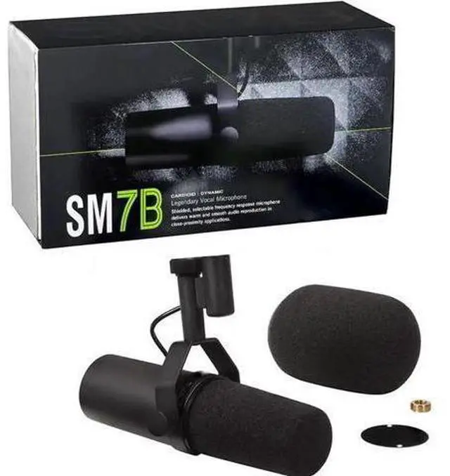 Alt view image 5 of 6 - Sm7b Cardioid Studio Microphone Dynamic Vocal Studio Broadcast Microphone Sure Shur Micro Sm7b