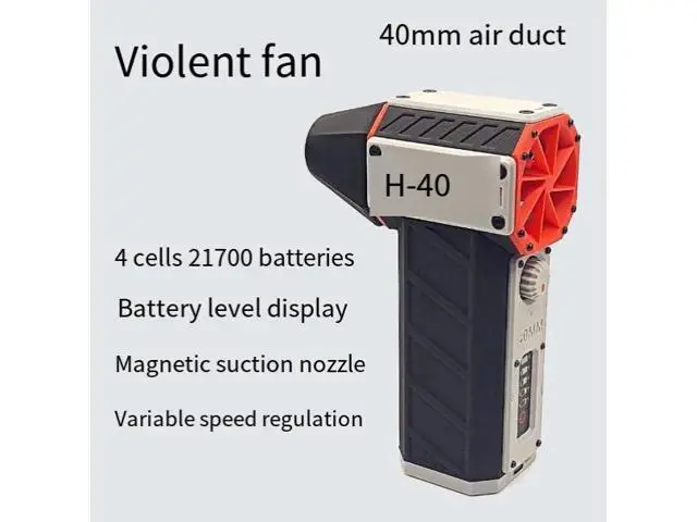 Alt view image 4 of 5 - Violent Fan 40mm Turbine Handheld Electric Tool Air Blower Ventilator Dust Collector