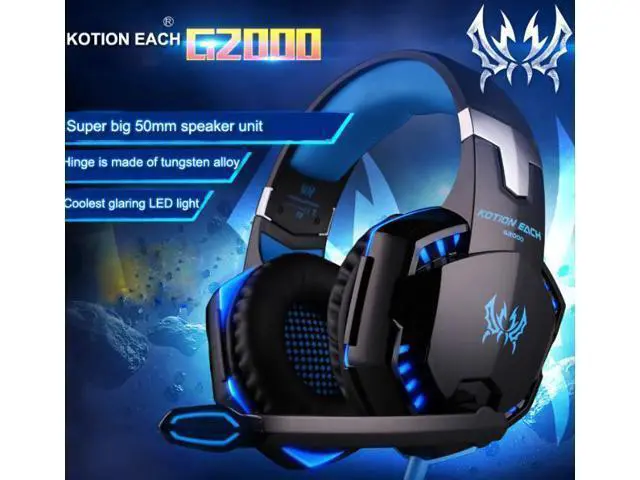 Alt view image 2 of 6 - G2000PRO Bluetooth over-ear gaming wired and wireless headphones for 7.1 surround sound, suitable for computers, mobile phones and tablets.