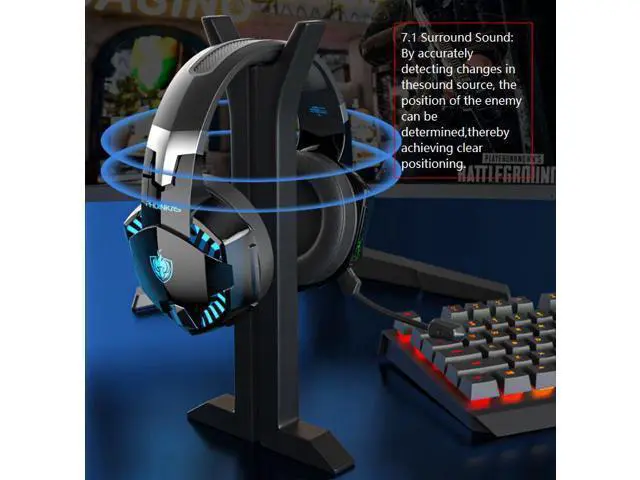 Alt view image 6 of 6 - G2000PRO Bluetooth over-ear gaming wired and wireless headphones for 7.1 surround sound, suitable for computers, mobile phones and tablets.
