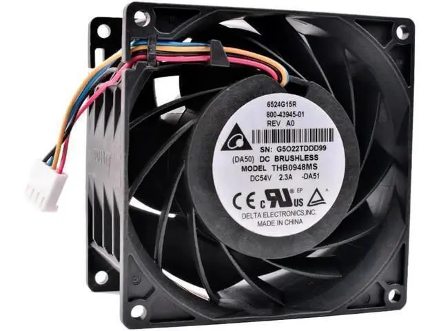 Alt view image 4 of 4 - G5O22TDDD99 THB0948MS 9cm 9056 92x92x56mm DC54V 2.3A Large air volume booster server cooling fan