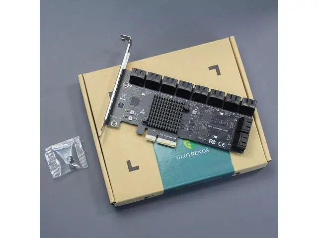 Alt view image 7 of 7 - Vszerda SA3220 20-Port PCIe X4 SATA Expansion Card, Compatible with Windows,Linux,Mac OS,NAS