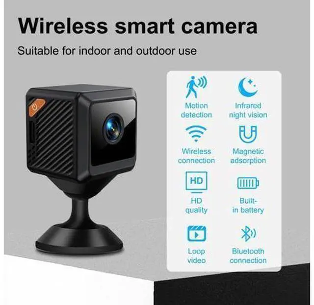Alt view image 4 of 7 - 1080P high-definition camera for remote home surveillance with infrared night vision and intelligent WiFi mini version