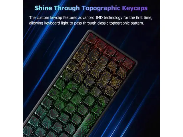 Alt view image 4 of 7 - Vszerda EWEADN Tank68 Pro Rapid Trigger Magnetic Switch Wired Gaming Mechanical Keyboard, Aluminum Alloy Housing, Adjustable Actuation, 8K Hz Polling Rate, Hall Effect Gasket-Mounted, RGB HotSwap