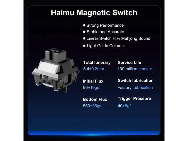 Alt view image 4 of 7 - Vszerda EWEADN Tank68 Rapid Trigger Magnetic Switch Wired Gaming Mechanical Keyboard, Aluminum Alloy Shell, Adjustable Actuation, 8K Hz Polling Rate, Hall Effect Gasket-Mounted, RGB HotSwap
