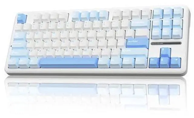 Main image of Vszerda F87 Wireless Mechanical Keyboard, 75% TKL Custom Hot Swappable Gaming Keyboards with PBT Keycaps, Pre-lubed Greywood Switches, RGB Backlit Creamy Keyboard, 2.4GHz/USB-C/BT5.0