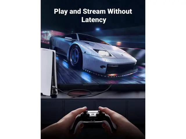 Alt view image 3 of 7 - UGREEN Cat 8 Ethernet Cable 50FT, High Speed Braided 40Gbps 2000Mhz Network Cord Cat8 RJ45 Shielded Indoor Heavy Duty LAN Cables Compatible for Gaming PC PS5 PS4 PS3 Xbox Modem Router 50FT