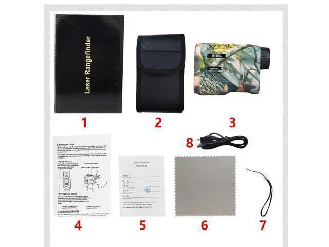 Alt view image 5 of 7 - wusu NK-600 camouflage golf distance measuring instrument hunting version rechargeable telescope for measuring distance up to 600 meters