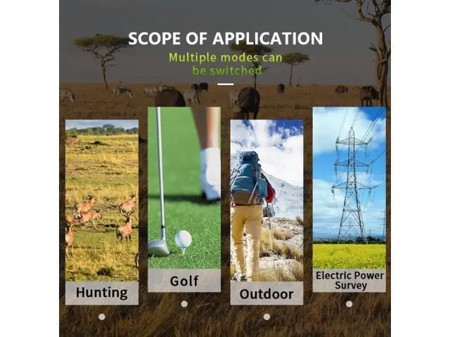 Alt view image 6 of 7 - wusu NK-600 camouflage golf distance measuring instrument hunting version rechargeable telescope for measuring distance up to 600 meters