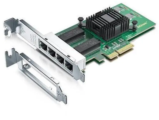 Main image of Vszerda Gigabit 4 Port NIC with Intel I350 Chip, 1Gb Network Card Compare to Intel I350-T4 NIC, Quad RJ45 Ports, PCI Express 2.1 X4, Ethernet Card with Low Profile for Windows/Windows Server/Linux