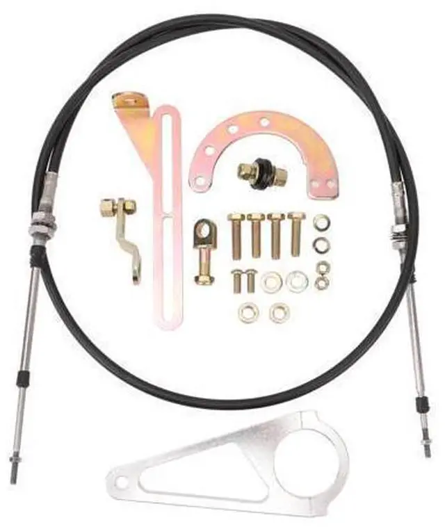 Main image of Cable Column Shift Linkage Kit ACA 1804, Transmission Column Shift Linkage for TH350 TH400 700R4 TH200 2004R 4L80E, 2in Steering Column Compatible with Short Selector