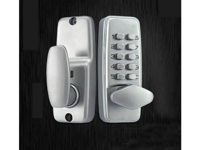 Alt view image 2 of 6 - Waterproof Mechanical Digital Coded Door Lock Keyless Push Button keypad with 60mm Latch Manual Door Lock