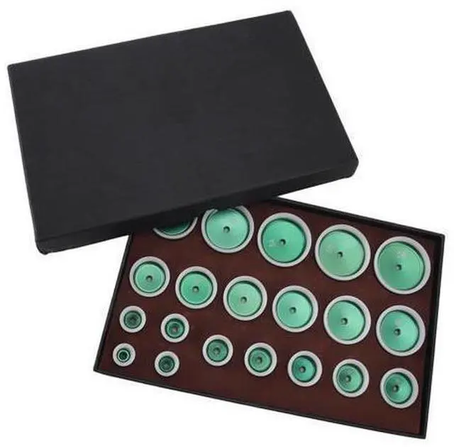 Main image of 20Pcs Watch Press Die Kit, 20 to 58mm Watch Back Case Closer Dies Set, Sturdy Metal and ABS Watch Repair Dies for Installing Crystals Replacing Batteries with Ergonomic