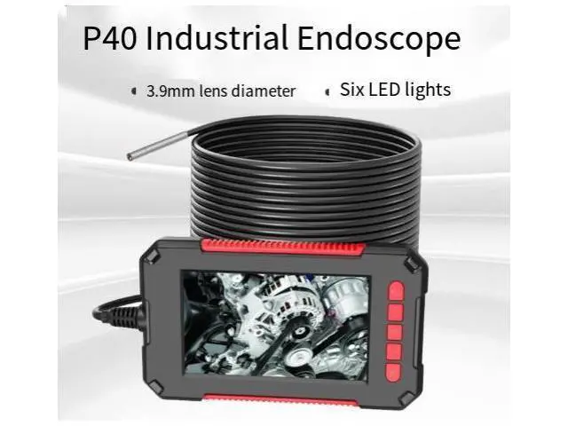 Alt view image 5 of 5 - New 3.9mm with screen industrial endoscope 4.3-inch screen waterproof endoscope high-definition pipeline camera