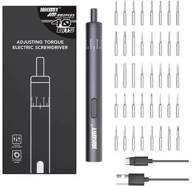 Main image of JM-Y02 Plus 40 Bits Precision Electric Power Screwdriver Set LED Light DIY Maintaince Tools for Cellphone Camera Laptop Improvement