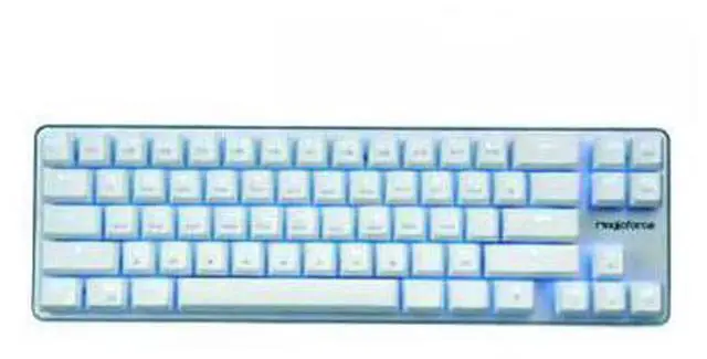 Alt view image 3 of 5 - 68-key mini mechanical keyboard with backlight, USB port, portable, Kavalong blue and black keys, Cherry Cherry MX 60% axis Backlit version of Jialadong tea roller black axis