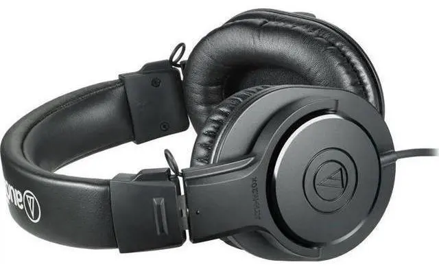 Alt view image 6 of 7 - Audio-Technica ATH-M20x Professional Studio Monitor Headphones- Black