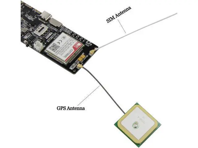Alt view image 7 of 7 - LILYGO T-SIM7000G ESP32-WROVER-B Solar Charge SIM GPS Antenna CH9102F 16MB 2G/NB TTGO Development Board