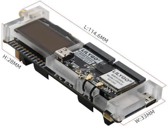 Alt view image 4 of 7 - T-BeamSUPREME Meshtastic 915Mhz ESP32-S3 UBLOX M10S GPS TTGO Development Board with 1.3 inch SH1106 OLED LoRa Module