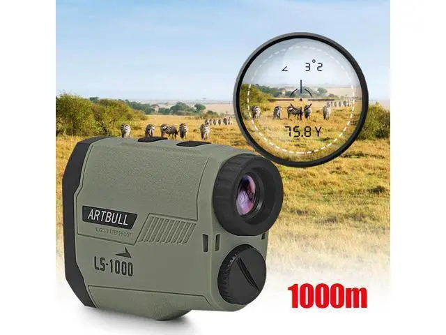 Alt view image 4 of 6 - wusu Laser golf rangefinder telescope with a range of 1000 meters for measuring height and angle, with flagging and slope adjustment function.