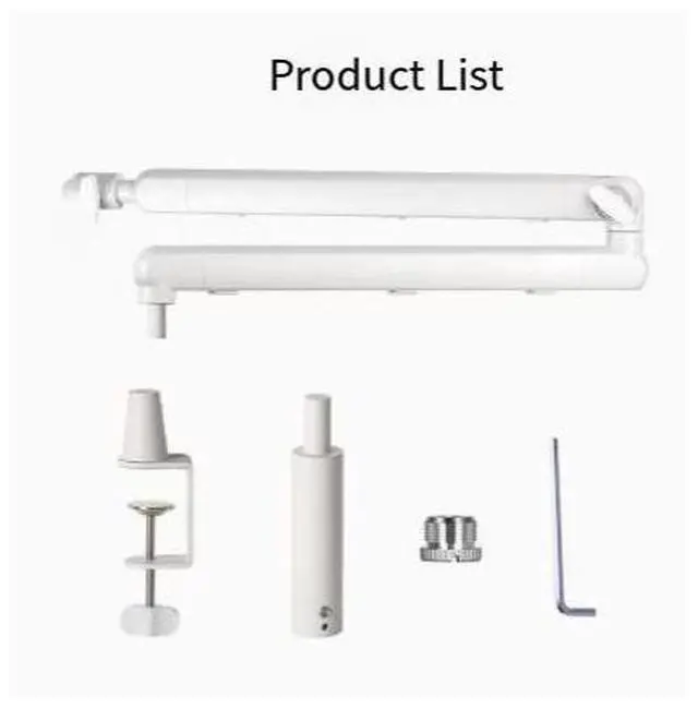 Main image of White microphone stand - high-end cantilever desktop microphone shockproof mobile phone and tablet universal multi-functional stand