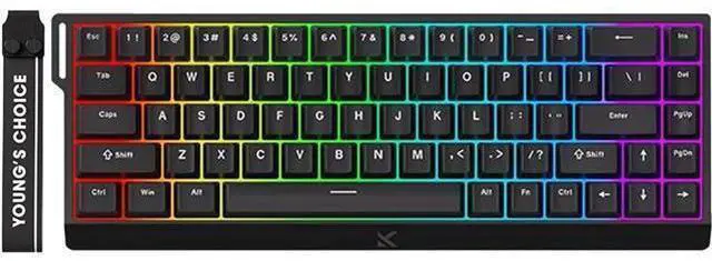 Main image of Vszerda x MCHOSE ACE 68 65% Wired Magnetic Switch Mechanical Gaming Keyboard, Rapid Trigger Hall Effect Keyboard, Hyper-Fast Adjustable Actuation, 8K Hz Polling Rate, RGB HotSwap, for PC/Mac, Black