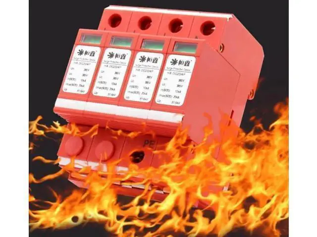 Alt view image 3 of 6 - AC380 Three-Phase Power Supply Lightning Protector Surge Protector 20KA-80KA D-Rail Mounted for Security Communication Transportation (80KA Version)