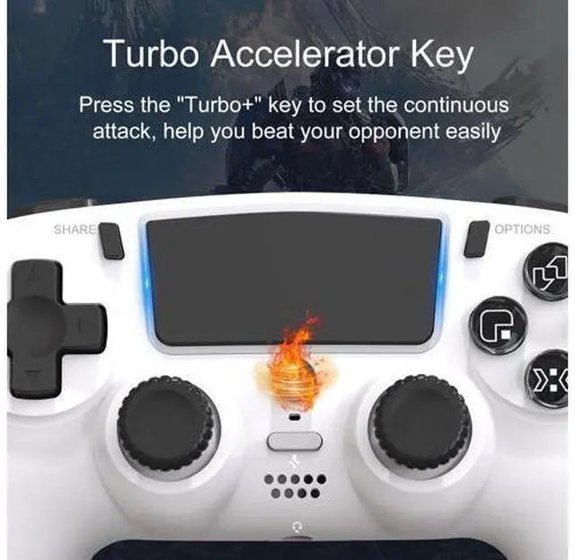 Alt view image 2 of 6 - PS5 game controller, six-axis gyroscope, body-sensing vibration, Hall touch game controller, PS5 wireless Bluetooth controller