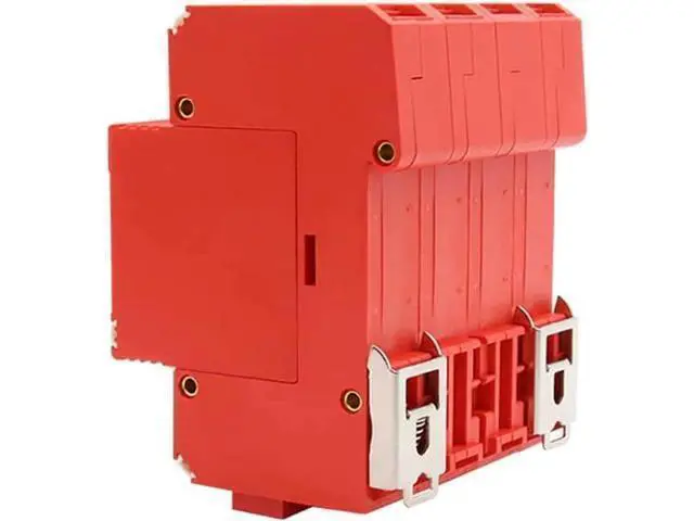 Alt view image 4 of 6 - AC380 Three-Phase Power Supply Lightning Protector Surge Protector 20KA-80KA D-Rail Mounted for Security Communication Transportation (80KA Version)