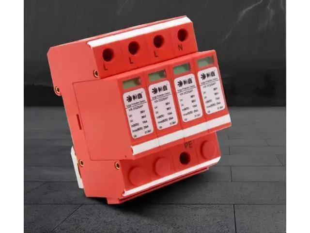 Alt view image 6 of 6 - AC380 Three-Phase Power Supply Lightning Protector Surge Protector 20KA-80KA D-Rail Mounted for Security Communication Transportation (80KA Version)