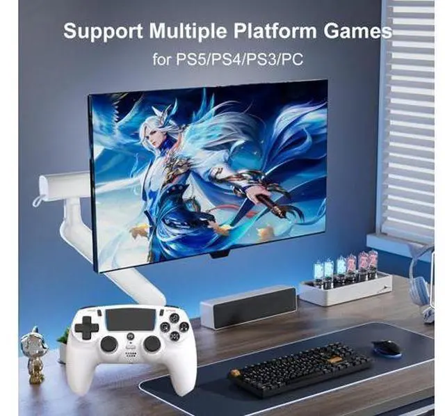 Alt view image 3 of 6 - PS5 game controller, six-axis gyroscope, body-sensing vibration, Hall touch game controller, PS5 wireless Bluetooth controller