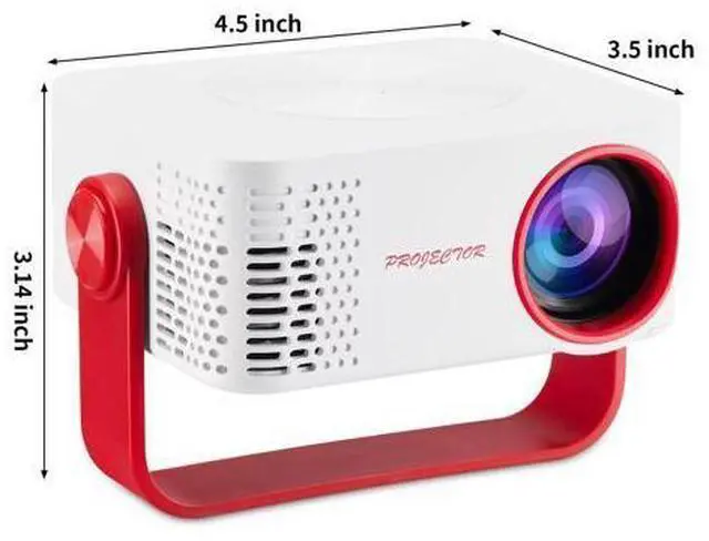 Main image of The new M60 projector is a high-definition 3D home theater projector that supports both wired and wireless screen sharing and has built-in WIFI. White and red color