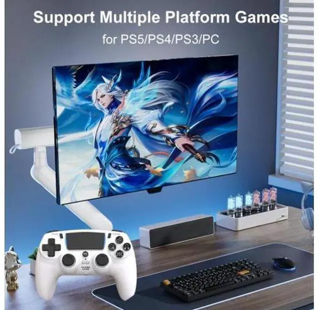 Alt view image 6 of 6 - PS5 game controller, six-axis gyroscope, body-sensing vibration, Hall touch game controller, PS5 wireless Bluetooth controller