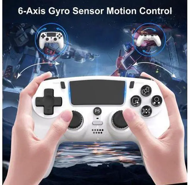 Alt view image 4 of 6 - PS5 game controller, six-axis gyroscope, body-sensing vibration, Hall touch game controller, PS5 wireless Bluetooth controller