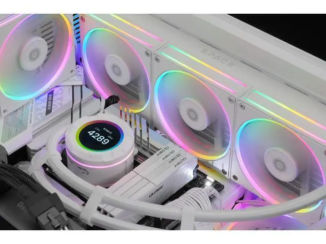 Alt view image 7 of 7 - ID-COOLING AF-127-W-TRIO 120mm Case Fan ARGB FDB Bearing PC Fan Daisy Chain Connector Computer Fan for Radiator/CPU Air Cooler/Computer Case, 3 Pack, White